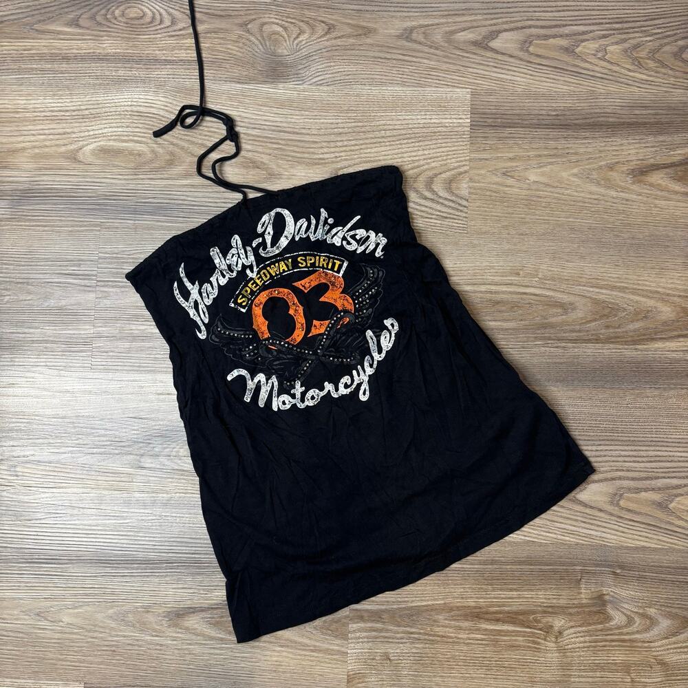 Harley-Davidson Genuine MotorClothes women’s black halter/tube top Medium